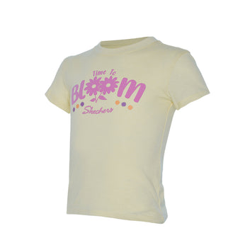 Skechers Girls Toddler Bloom T-Shirts - Limoncello
