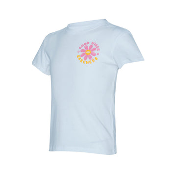Skechers Girls Toddler Vibes T-Shirts - White