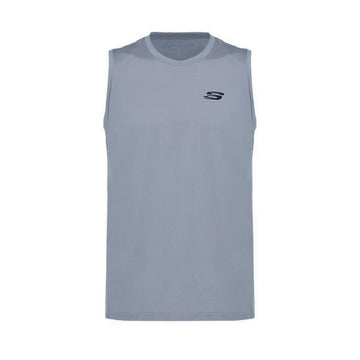 Skechers Men Sports Sleveless T-Shirts - Opal Gray