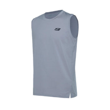 Skechers Men Sports Sleveless T-Shirts - Opal Gray