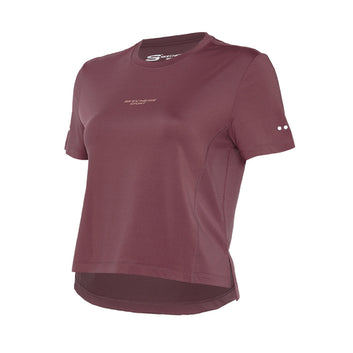 Skechers Women Cropped Sports T-Shirts - Rose Brown