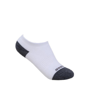 Skechers 3Pk Boys Full Terry No Show - Black / White