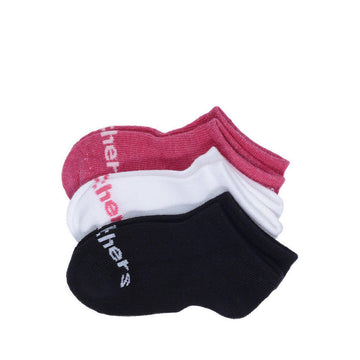 SKECHERS G 3PK NT GIRLS NO SHOW SOCKS - MULTICOLOR