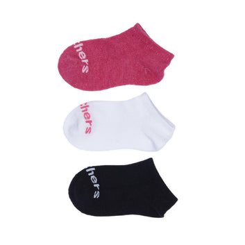 SKECHERS G 3PK NT GIRLS NO SHOW SOCKS - MULTICOLOR