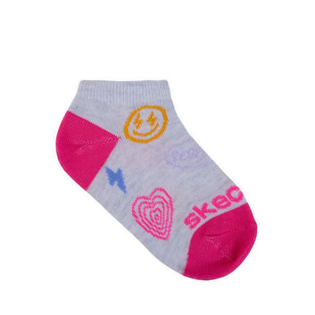 Skechers 6Pk Girls Non Terry Low Cut - Purple