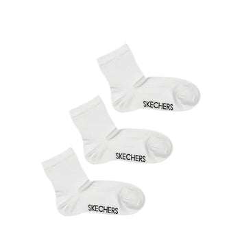 Skechers 3Pk Womens Non Terry Anklet Socks - White