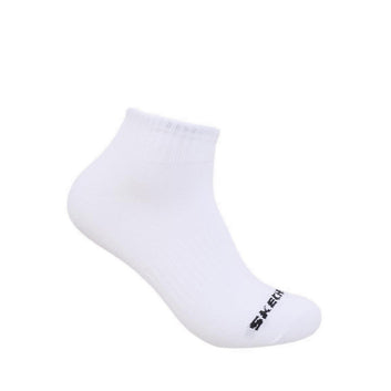 Skechers 3Pk Women Non Terry Qtr Crew - Arch Support - White / Black