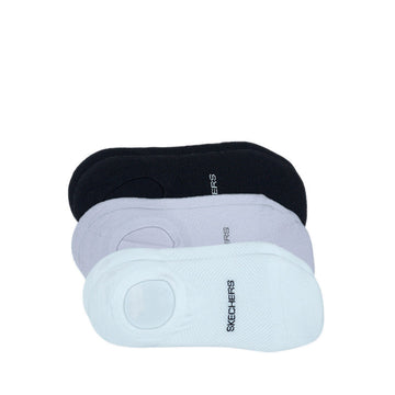 Skechers 3Pk Womens Non Terry Liner Socks - Multi