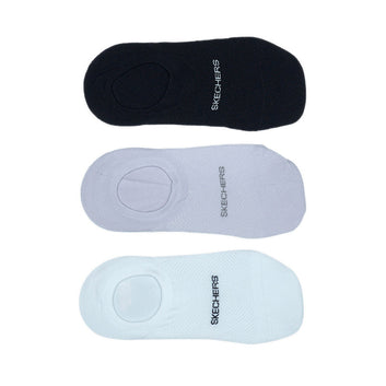 Skechers 3Pk Womens Non Terry Liner Socks - Multi