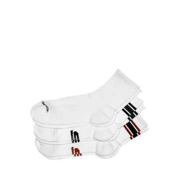 Skechers 3Pk Mens 1/2 Terry Hi Qtr Crew - White