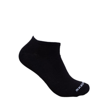 Skechers 3Pk Unisex Non Terry No Show Socks - White / Black