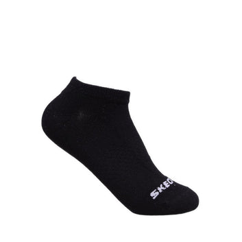 Skechers 3PK Non Terry Low Cut Unisex Socks - Black