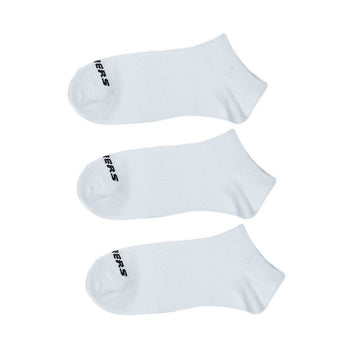 SKECHERS 3PK NON TERRY LOW CUT UNISEX - WHITE