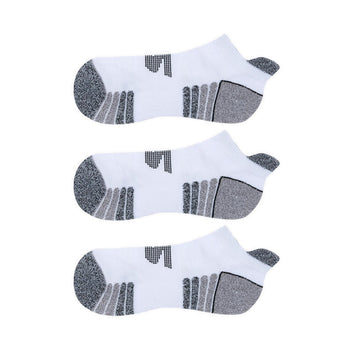 SKECHERS WOMEN 3PK 1/2 TERRY LOW CUT SOCKS - WHITE BLACK