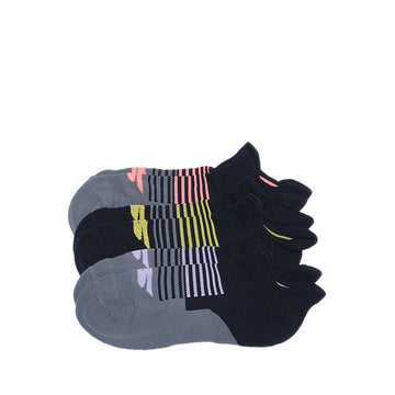 SKECHERS 3PK 1/2 TERRY LOW CUT SOCKS WOMEN - BLACK