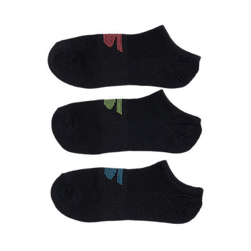 Skechers 3Pk Microfiber Non Terry No Show Women - Black