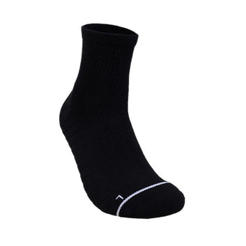 Skechers 3Pk Mens 1/2 Terry Qtr Crew - Black