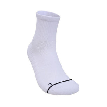 Skechers 3Pk Mens 1/2 Terry Qtr Crew - White Traditional