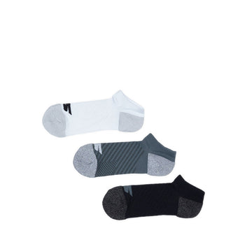 Skechers 3pk Mens 1/2 Terry Low Cut Men - White/Black