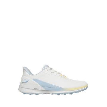 Skechers Golf Pure Si Shoes Women's - White Synthetic /Light Blue/Yellow Trim