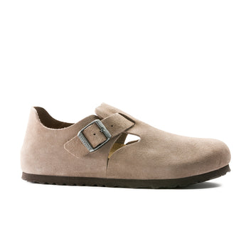London Taupe Suede Leather