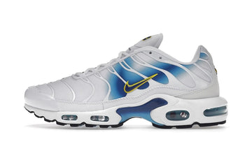 Air Max Plus Spray Paint Swoosh White Blue